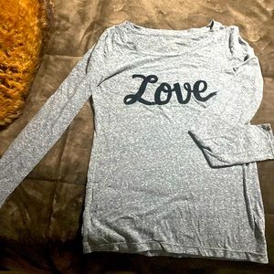 American Eagle long sleeve Love shirt